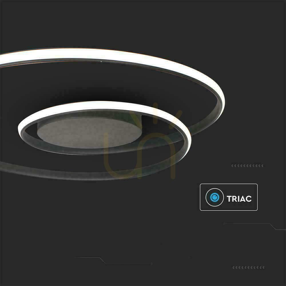 Prüfen V-TAC 48W LED dimmbare Deckenleuchte Schwarz VT-7911 3000K 5150lm. V-TAC 48W LED dimmbare Deckenleuchte Schwarz VT-7911 3000K 5150lm.