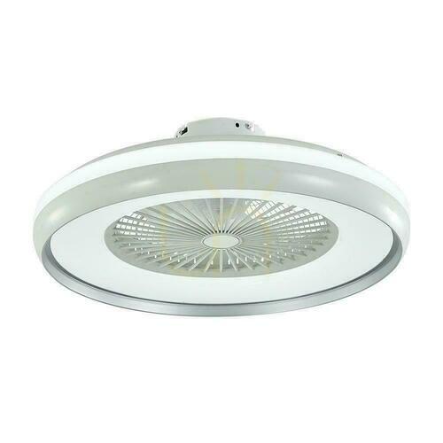Prüfen V-TAC 45W LED Pilot RF CCT Deckenventilator Grau VT-5022 3000lm