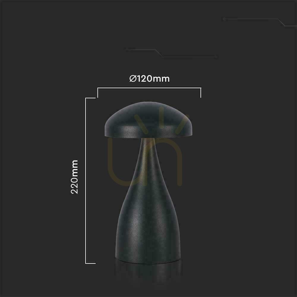 Vorschau V-TAC 1W LED Nachttischlampe 22cm USB Aufladung Dimmbar Schwarz VT-1041 3000K-6000K 55lm V-TAC 1W LED Nachttischlampe 22cm USB Aufladung Dimmbar Schwarz VT-1041 3000K-6000K 55lm