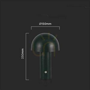 V-TAC 1W LED Nachttischlampe 25cm USB Aufladung Dimmbar Schwarz VT-1047 3000K-6000K 200lm. small 4