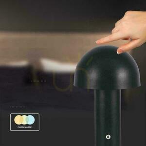 V-TAC 1W LED Nachttischlampe 25cm USB Aufladung Dimmbar Schwarz VT-1047 3000K-6000K 200lm. small 5