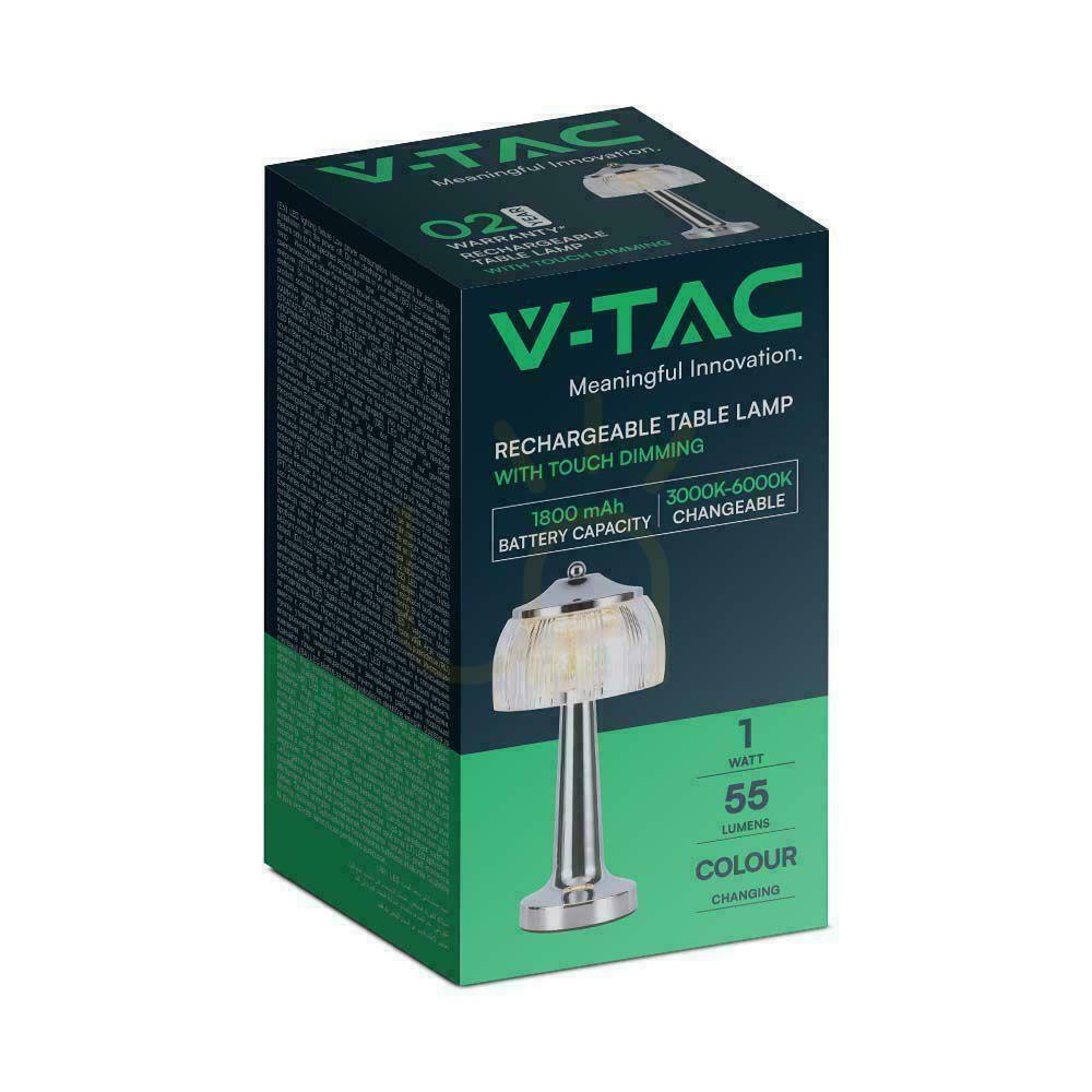 Zeige V-TAC 1W LED 26cm Schreibtisch Nachtlicht USB Aufladung Dimmbar Gold VT-1048 3000K-6000K 55lm. V-TAC 1W LED 26cm Schreibtisch Nachtlicht USB Aufladung Dimmbar Gold VT-1048 3000K-6000K 55lm.