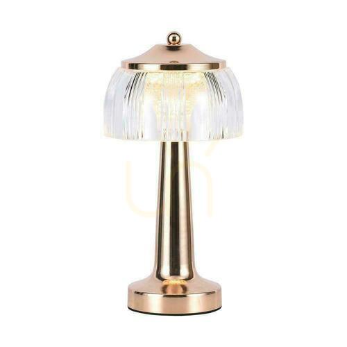 Prüfen V-TAC 1W LED 26cm Schreibtisch Nachtlicht USB Aufladung Dimmbar Gold VT-1048 3000K-6000K 55lm.