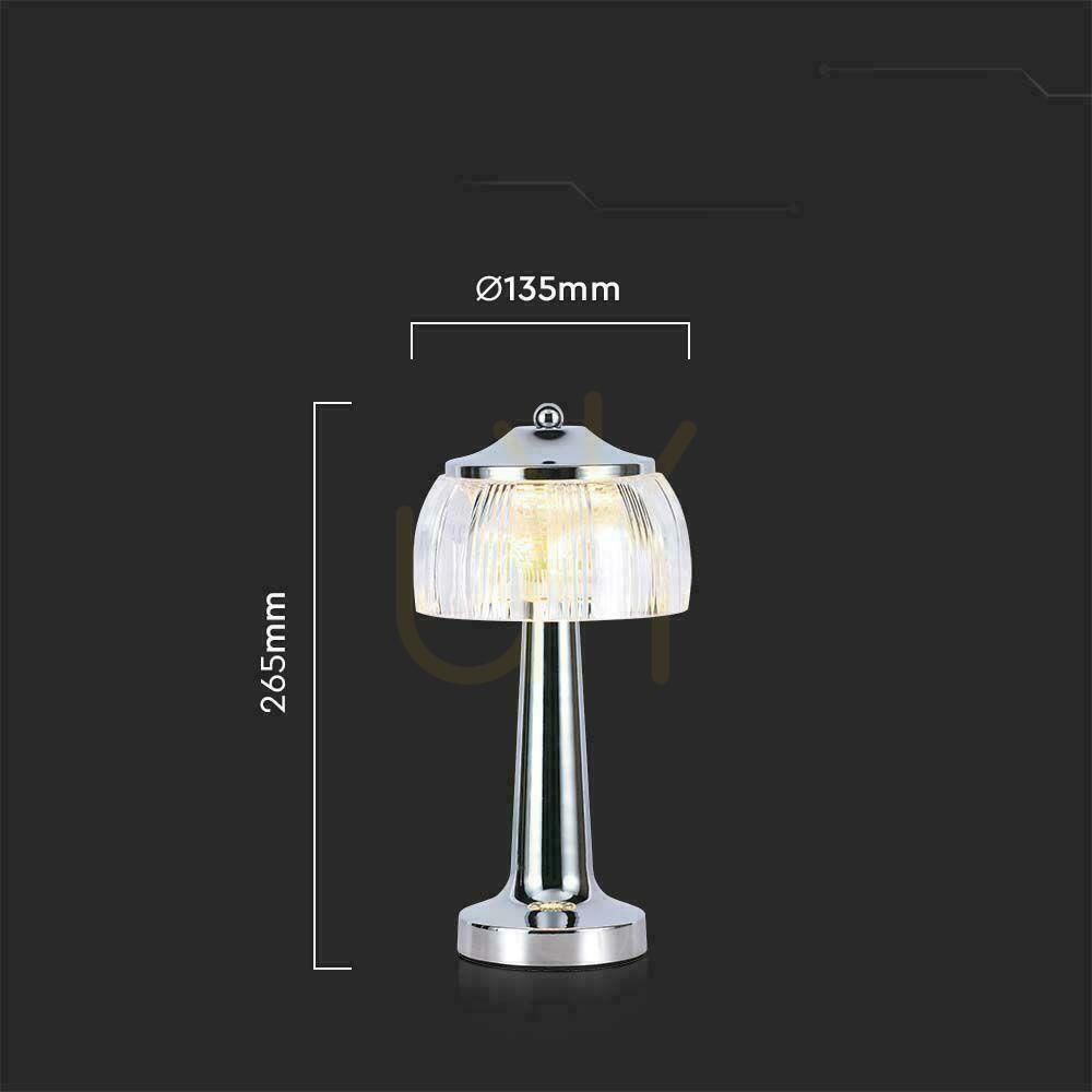 Prüfen V-TAC VT-1048 LED-Tischleuchte 1W USB dimmbar Chrom 3000–6000K V-TAC VT-1048 LED-Tischleuchte 1W USB dimmbar Chrom 3000–6000K