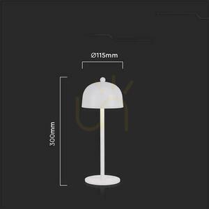 V-TAC 3W LED Nachttischlampe 30cm USB Aufladung Dimmbar Weiß VT-1052 3000K-6000K 200lm 4 V-TAC 3W LED Nachttischlampe 30cm USB Aufladung Dimmbar Weiß VT-1052 3000K-6000K 200lm small 4
