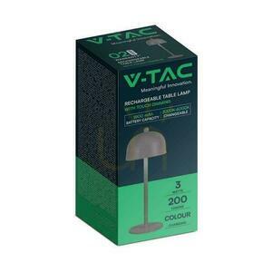 V-TAC 3W LED Nachttischlampe 30cm USB Aufladung Dimmbar Grau VT-1052 3000K-6000K 200lm 1 V-TAC 3W LED Nachttischlampe 30cm USB Aufladung Dimmbar Grau VT-1052 3000K-6000K 200lm small 1