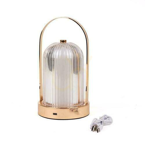 Prüfen V-TAC 1W LED Nachttischlampe 22cm USB Aufladung Dimmbar Gold VT-1057 3000K-6000K 55lm
