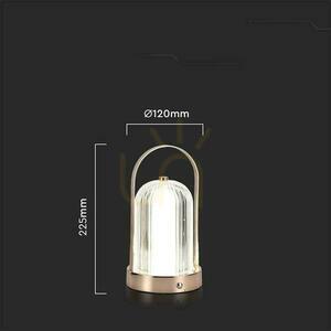V-TAC 1W LED Nachttischlampe 22cm USB Aufladung Dimmbar Matt Gold VT-1057 3000K-6000K 55lm 2 V-TAC 1W LED Nachttischlampe 22cm USB Aufladung Dimmbar Matt Gold VT-1057 3000K-6000K 55lm small 2