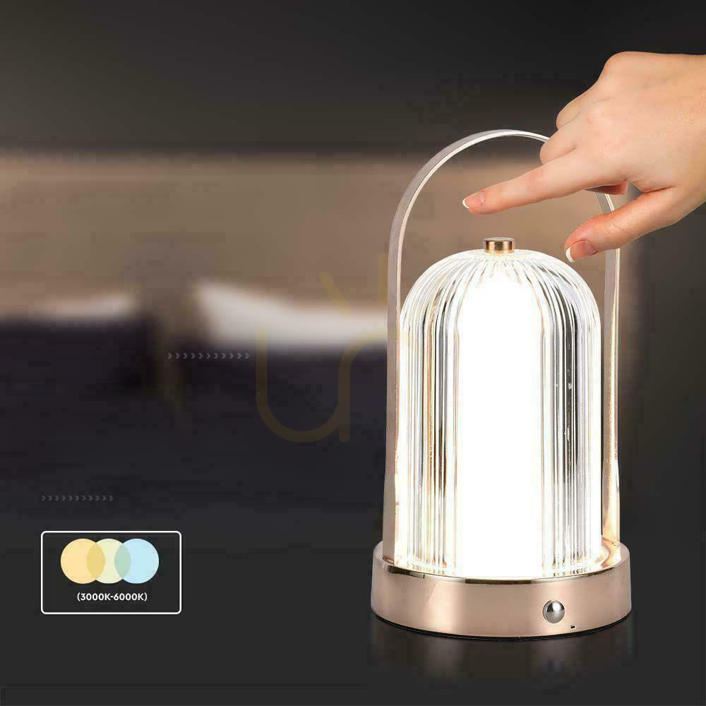 Anzeige V-TAC 1W LED Nachttischlampe 22cm USB Aufladung Dimmbar Matt Gold VT-1057 3000K-6000K 55lm V-TAC 1W LED Nachttischlampe 22cm USB Aufladung Dimmbar Matt Gold VT-1057 3000K-6000K 55lm