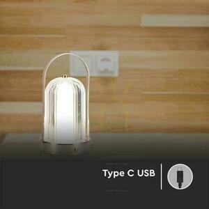V-TAC 1W LED Nachttischlampe 22cm USB Aufladung Dimmbar Matt Gold VT-1057 3000K-6000K 55lm 4 V-TAC 1W LED Nachttischlampe 22cm USB Aufladung Dimmbar Matt Gold VT-1057 3000K-6000K 55lm small 4