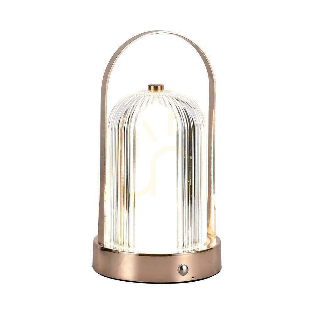 Prüfen V-TAC 1W LED Nachttischlampe 22cm USB Aufladung Dimmbar Matt Gold VT-1057 3000K-6000K 55lm V-TAC 1W LED Nachttischlampe 22cm USB Aufladung Dimmbar Matt Gold VT-1057 3000K-6000K 55lm