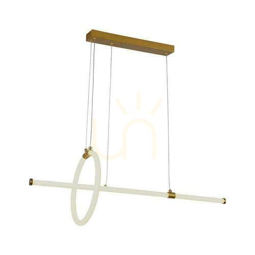 Prüfen V-TAC 16W LED-Pendelleuchte Gold VT-7818 3000K 1820lm