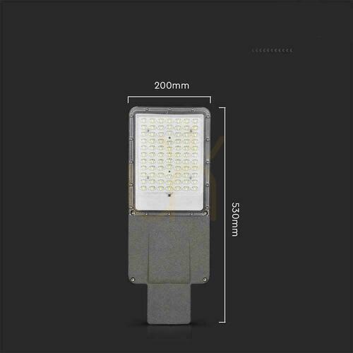 Prüfen V-TAC BRIDGELUX CHIP Solar LED Straßenleuchte IP65 Pilot LiFePO4 Panel 40W VT-15111ST 4000K 2500lm