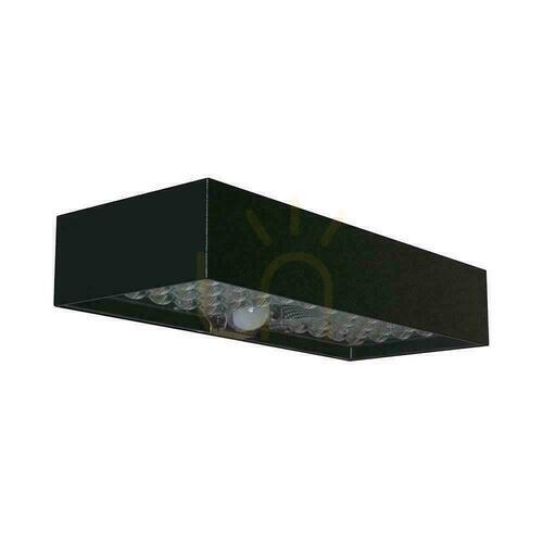 Prüfen V-TAC 6W Bewegungssensor Schwarz VT-406 4000K 900lm Solar Wandmontage Garten Wandlampe.