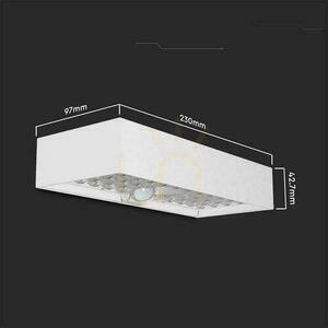 V-TAC 6W Bewegungssensor Weiß VT-406 4000K 900lm Solar Wandmontage Garten Wandlampe. 2 V-TAC 6W Bewegungssensor Weiß VT-406 4000K 900lm Solar Wandmontage Garten Wandlampe. small 2