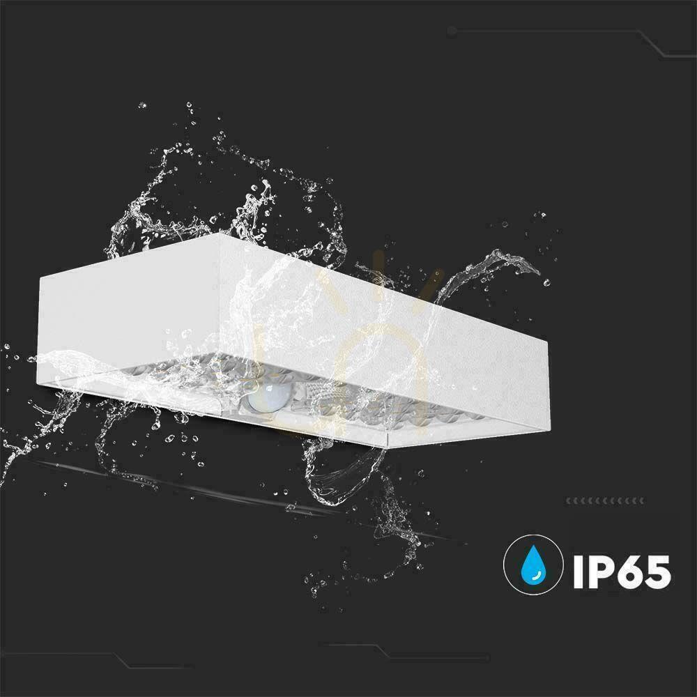 Zeige V-TAC 6W Bewegungssensor Weiß VT-406 4000K 900lm Solar Wandmontage Garten Wandlampe. V-TAC 6W Bewegungssensor Weiß VT-406 4000K 900lm Solar Wandmontage Garten Wandlampe.