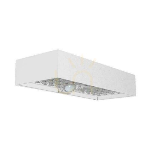 Prüfen V-TAC 6W Bewegungssensor Weiß VT-406 4000K 900lm Solar Wandmontage Garten Wandlampe.
