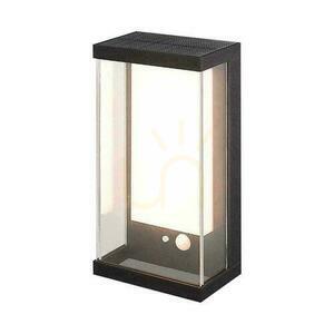 V-TAC 1W LED-Bewegungsmelder IP65 Schwarz VT-1193 3000K 95lm Solar-Wandleuchte für den Garten. small 0