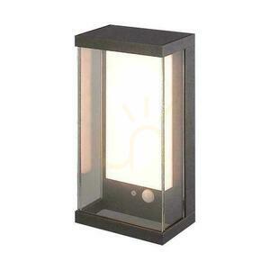 Garten Wandleuchte Solar V-TAC 1W LED Bewegungsmelder IP65 Grau Anthrazit VT-1193 3000K 95lm small 0
