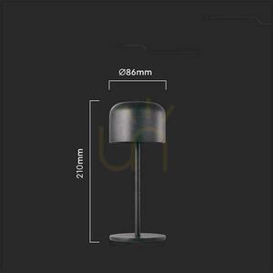 V-TAC 1.5W LED Nachttischlampe 21cm Ladegerät Dimmbar Schwarz VT-1181 2700K-5700K 150lm small 2