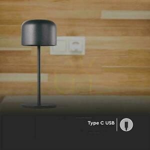 V-TAC 1.5W LED Nachttischlampe 21cm Ladegerät Dimmbar Schwarz VT-1181 2700K-5700K 150lm small 4