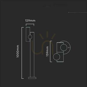V-TAC 4W LED Gartenmast 100CM Weiß IP44 VT-1187 3000K 390lm. 2 V-TAC 4W LED Gartenmast 100CM Weiß IP44 VT-1187 3000K 390lm. small 2