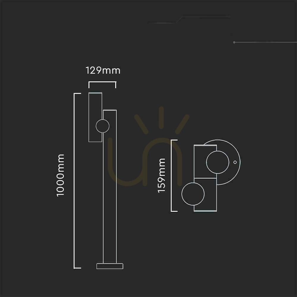 Vorschau V-TAC 4W LED Gartenmast 100CM Weiß IP44 VT-1187 3000K 390lm. V-TAC 4W LED Gartenmast 100CM Weiß IP44 VT-1187 3000K 390lm.