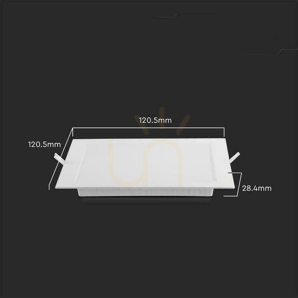 Prüfen V-TAC LED-Einbauleuchte Premium Downlight 6W Quadratisch 120x120 VT-61006 4000K 660lm. V-TAC LED-Einbauleuchte Premium Downlight 6W Quadratisch 120x120 VT-61006 4000K 660lm.