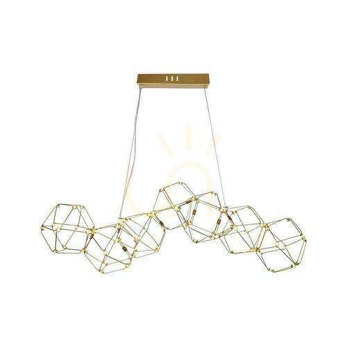 Prüfen V-TAC 28W LED-Pendelleuchte Gold VT-7918 3000K 2700lm