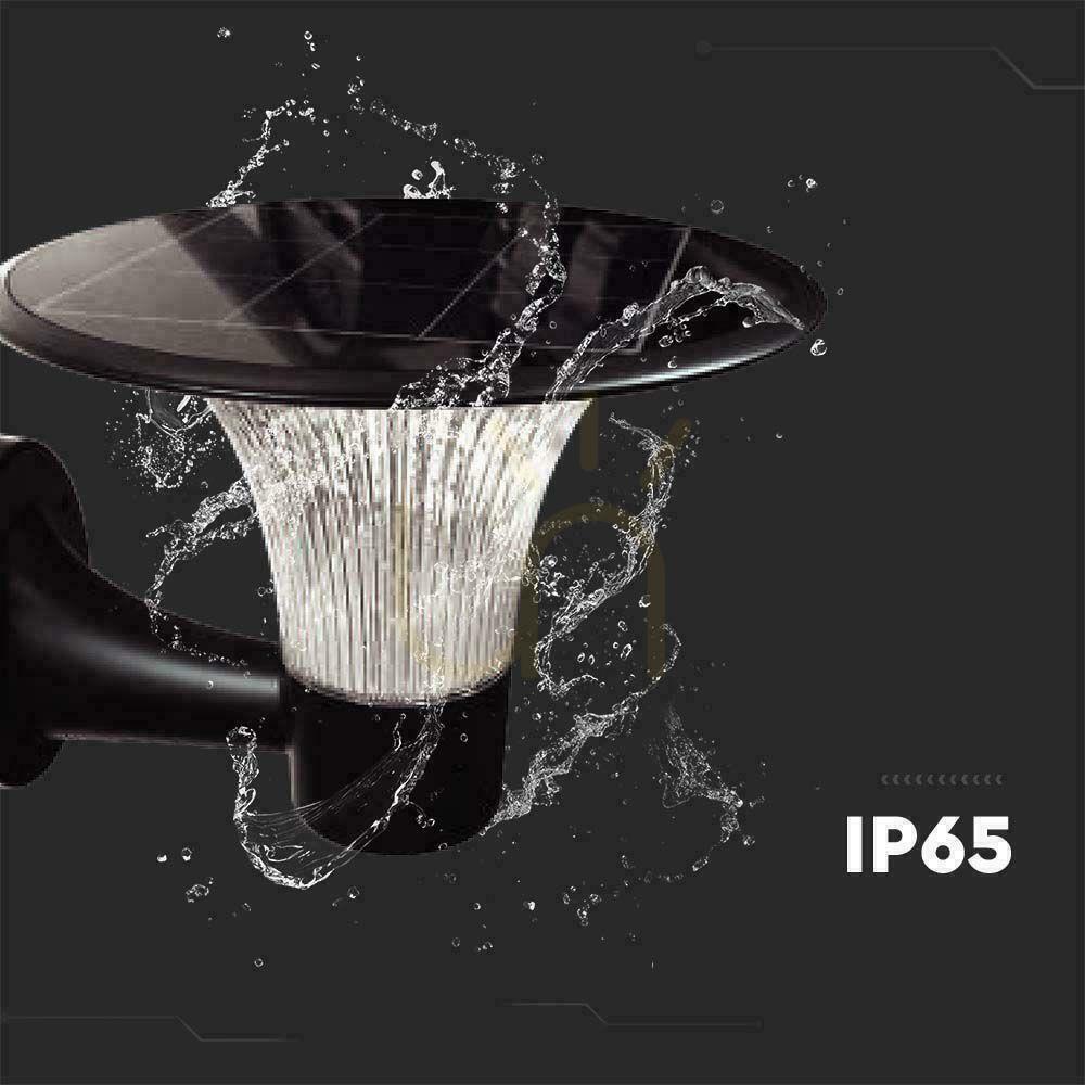 Vorschau V-TAC 15W LED Solar Garten Wandlampe IP65 CCT Bewegungsmelder Schwarz VT-425 6000K+4000K 1900lm 3 Jahre Garantie V-TAC 15W LED Solar Garten Wandlampe IP65 CCT Bewegungsmelder Schwarz VT-425 6000K+4000K 1900lm 3 Jahre Garantie