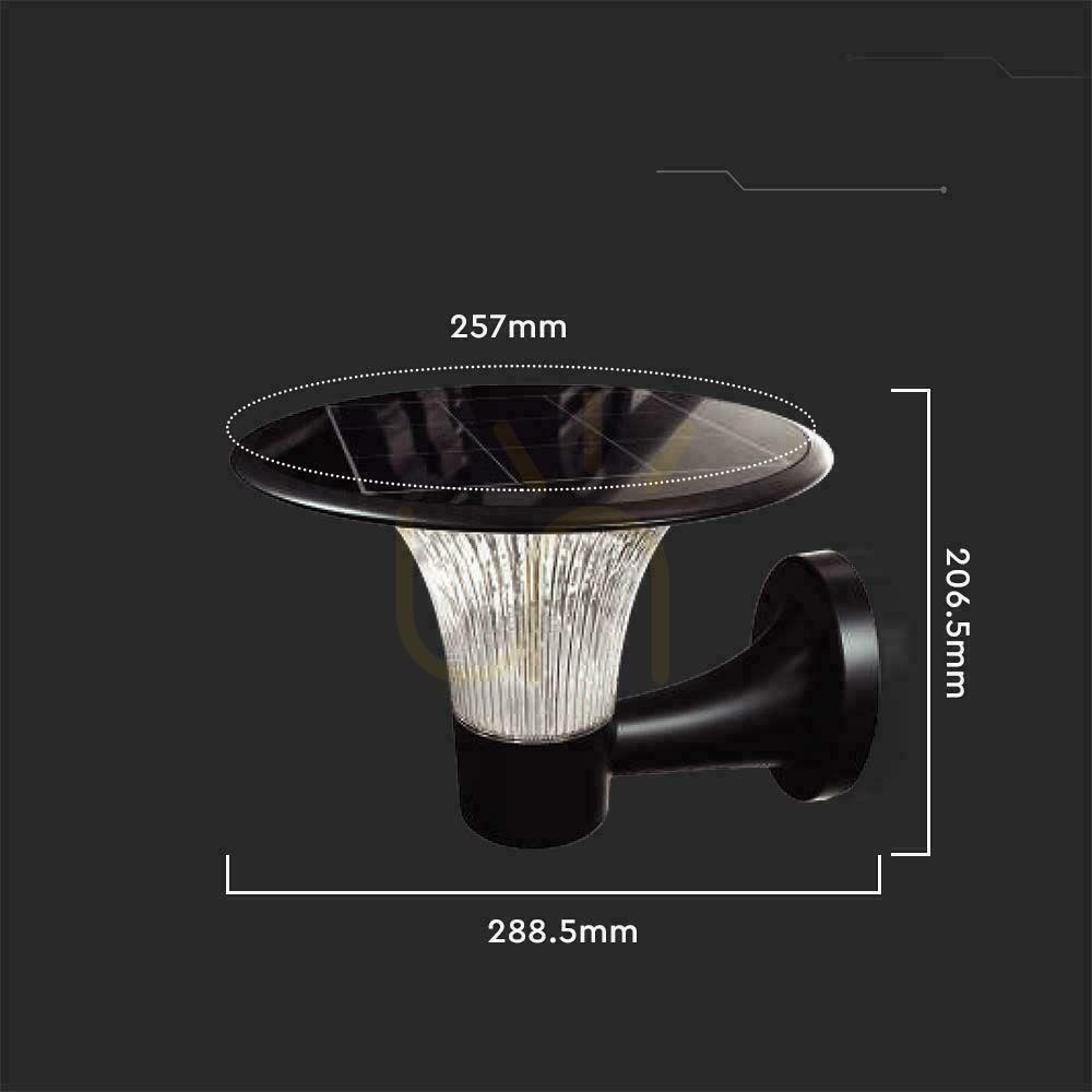 Anzeige V-TAC 15W LED Solar Garten Wandlampe IP65 CCT Bewegungsmelder Schwarz VT-425 6000K+4000K 1900lm 3 Jahre Garantie V-TAC 15W LED Solar Garten Wandlampe IP65 CCT Bewegungsmelder Schwarz VT-425 6000K+4000K 1900lm 3 Jahre Garantie