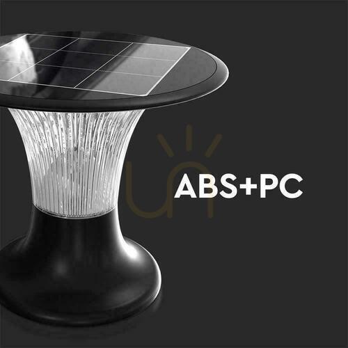 Prüfen V-TAC 15W LED Solar Gartenmast IP65 CCT Bewegungsmelder Schwarz 26cm VT-426 6000K+4000K 2200lm 3 Jahre Garantie