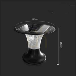 V-TAC 15W LED Solar Gartenmast IP65 CCT Bewegungsmelder Schwarz 26cm VT-426 6000K+4000K 2200lm 3 Jahre Garantie small 3