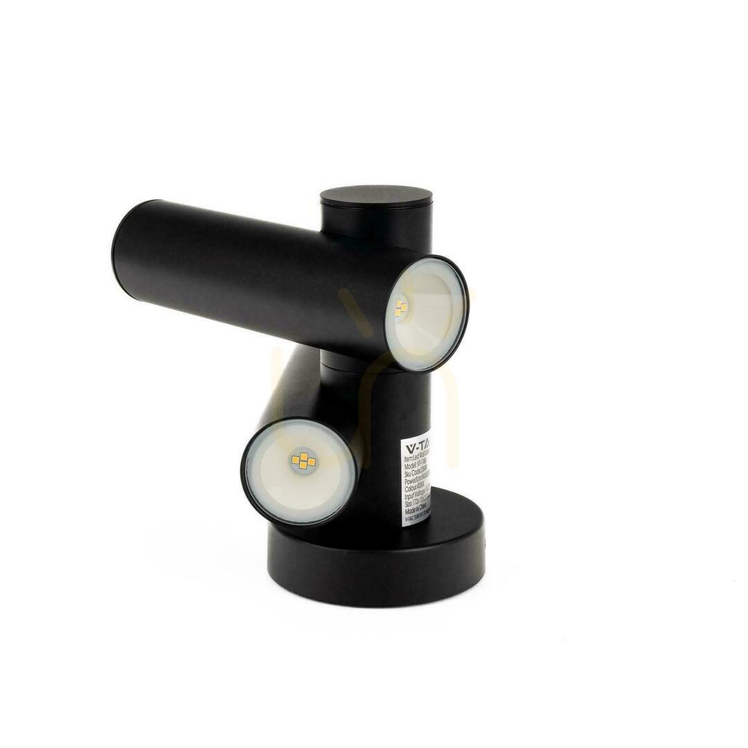 Aussicht Wandleuchte V-TAC 6W LED IP44 Schwarz VT-1186 4000K 620lm. Wandleuchte V-TAC 6W LED IP44 Schwarz VT-1186 4000K 620lm.