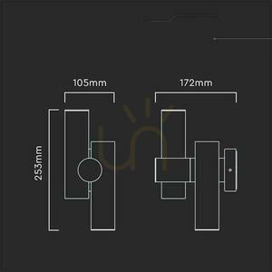 Wandleuchte V-TAC 6W LED IP44 Schwarz VT-1186 4000K 620lm. 5 Wandleuchte V-TAC 6W LED IP44 Schwarz VT-1186 4000K 620lm. small 5