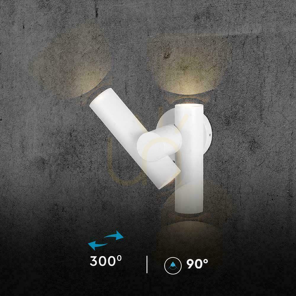 Anzeige Wandleuchte V-TAC 6W LED IP44 Weiß VT-1186 4000K 620lm. Wandleuchte V-TAC 6W LED IP44 Weiß VT-1186 4000K 620lm.
