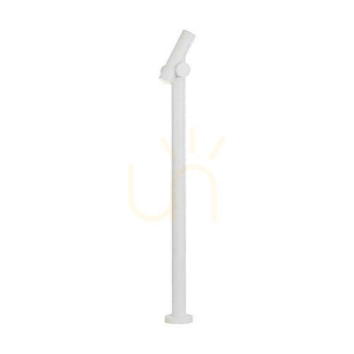 Prüfen V-TAC VT-1187 Wegeleuchte, LED 4 W, 390 lm, 4000 K, zweiseitiger schwenkbarer Spotkopf, 100 cm, IP44, weiß
