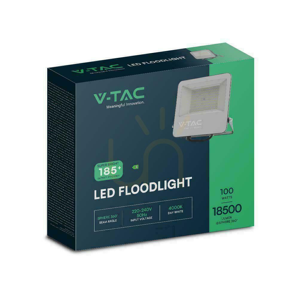 Vorschau LED-Projektor V-TAC 100W 185Lm/W Schwarz VT-44105 4000K 18500lm LED-Projektor V-TAC 100W 185Lm/W Schwarz VT-44105 4000K 18500lm