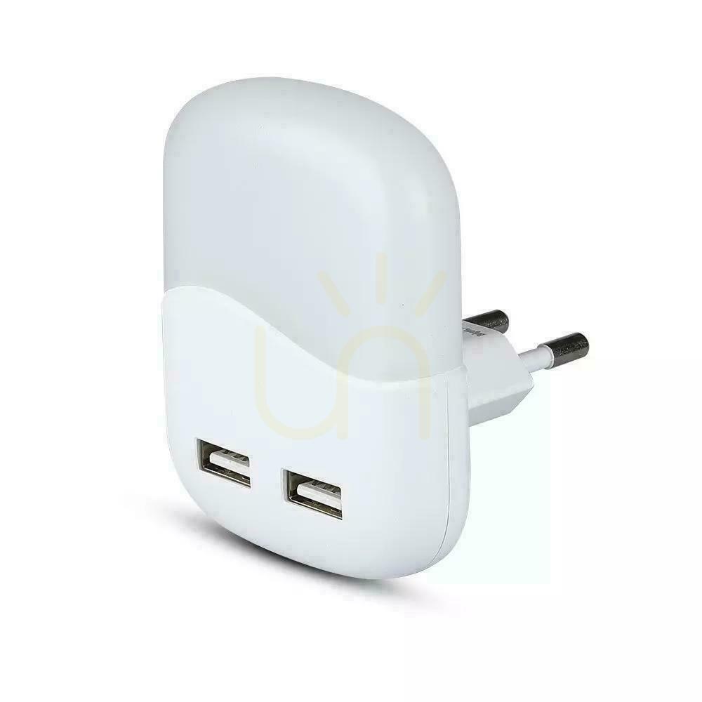 Prüfen LED-Nachtlicht mit USB V-TAC SAMSUNG CHIP Square VT-84-SQ 4000K 10lm. LED-Nachtlicht mit USB V-TAC SAMSUNG CHIP Square VT-84-SQ 4000K 10lm.