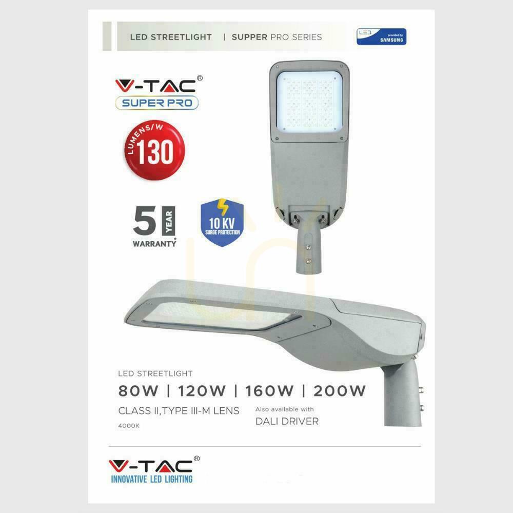 Anzeige V-TAC SAMSUNG CHIP 120W 302Z+ Klasse II Typ 3M 0-10V VT-120ST 4000K 15600lm LED Straßenleuchte 5 Jahre Garantie V-TAC SAMSUNG CHIP 120W 302Z+ Klasse II Typ 3M 0-10V VT-120ST 4000K 15600lm LED Straßenleuchte 5 Jahre Garantie