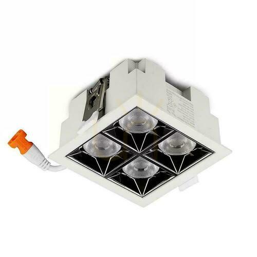 Prüfen V-TAC Downlight SAMSUNG CHIP 16W UGR19 CRI90+ 12st VT-2-16 5700K 1280lm 5 Jahre Garantie Leuchte