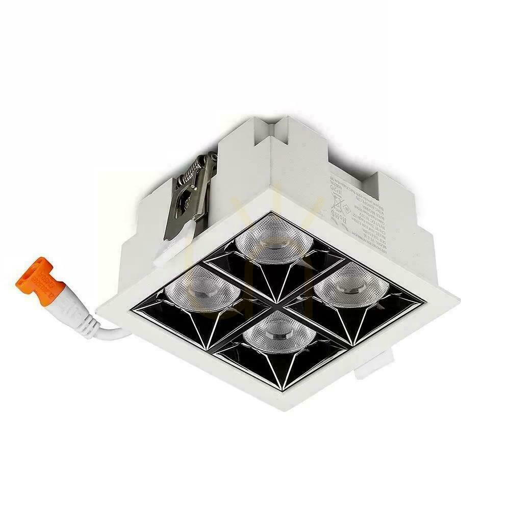 Prüfen V-TAC Downlight SAMSUNG CHIP 16W UGR19 CRI90+ 12st VT-2-16 4000K 1280lm 5 Jahre Garantie Leuchte V-TAC Downlight SAMSUNG CHIP 16W UGR19 CRI90+ 12st VT-2-16 4000K 1280lm 5 Jahre Garantie Leuchte