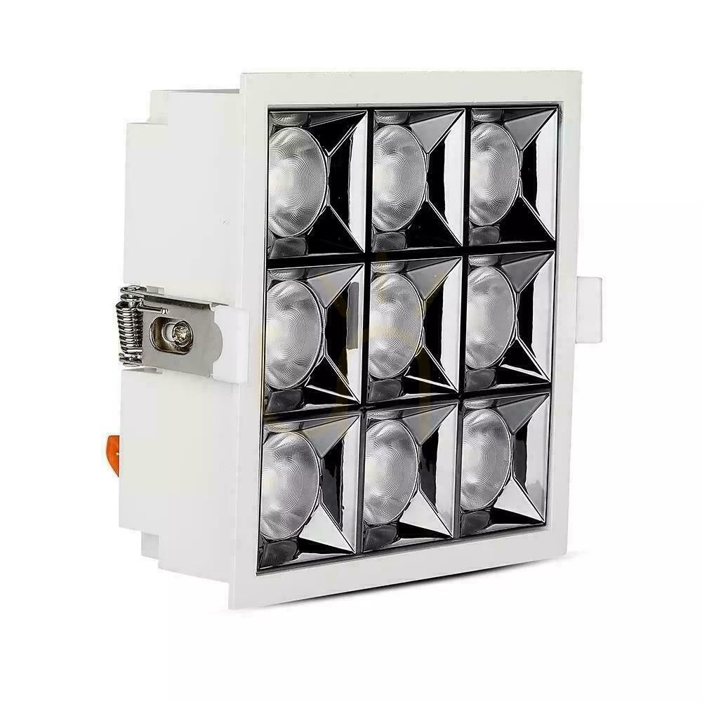 Vorschau V-TAC Downlight SAMSUNG CHIP 36W UGR19 CRI90+ 12st VT-2-36 5700K 2880lm 5 Jahre Garantie V-TAC Downlight SAMSUNG CHIP 36W UGR19 CRI90+ 12st VT-2-36 5700K 2880lm 5 Jahre Garantie