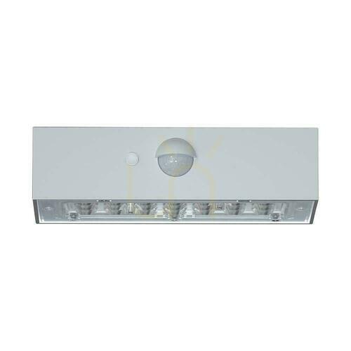 Prüfen Solar V-TAC 3W CCT Bewegungsmelder Weiß VT-403 3000K-4000K 350lm Garten Wandlampe.
