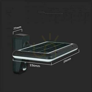 V-TAC 15W CCT Bewegungsmelder IP65 Schwarz VT-414 4000K-6000K 2000lm Solar-Wandleuchte für den Garten. small 5
