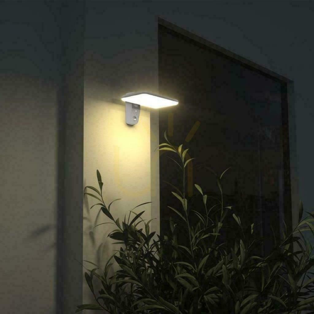 Prüfen V-TAC 15W CCT Bewegungsmelder IP65 Weiß VT-414 4000K-6000K 2000lm Solar-Wandleuchte für den Garten. V-TAC 15W CCT Bewegungsmelder IP65 Weiß VT-414 4000K-6000K 2000lm Solar-Wandleuchte für den Garten.