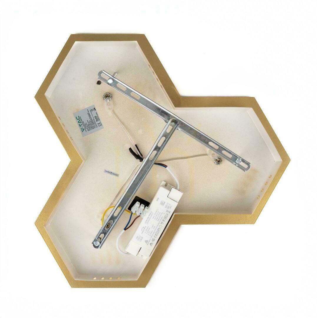Anzeige V-TAC 46W LED-Pendelleuchte Dimmbar Gold VT-7920 3000K 4900lm V-TAC 46W LED-Pendelleuchte Dimmbar Gold VT-7920 3000K 4900lm