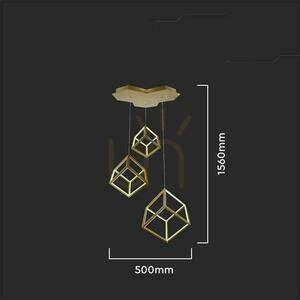 V-TAC 46W LED-Pendelleuchte Dimmbar Gold VT-7920 3000K 4900lm 5 V-TAC 46W LED-Pendelleuchte Dimmbar Gold VT-7920 3000K 4900lm small 5