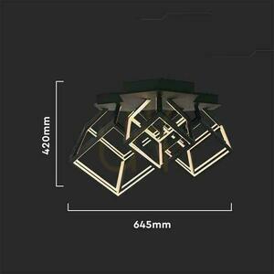 V-TAC 46W LED-Deckenleuchte Schwarz VT-7921 3000K 4900lm small 5