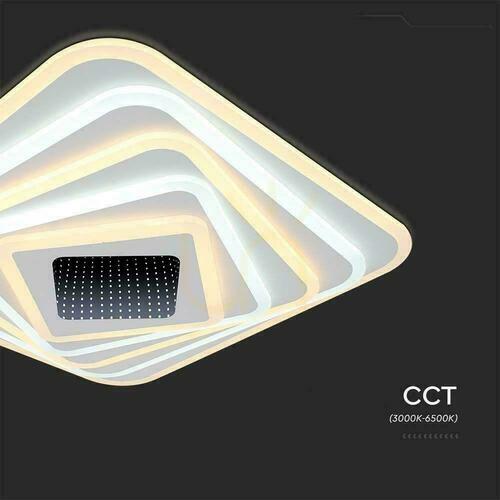 Prüfen V-TAC 150W LED CCT Pilot VT-7958 3000K-6500K 15500lm Deckenleuchte.